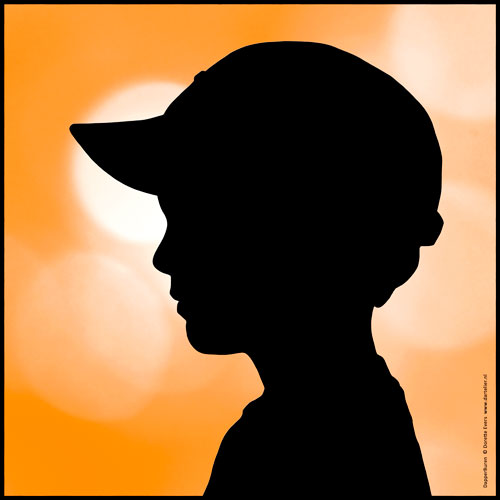 silhouet van Daan