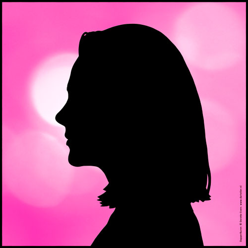 silhouet van Mirna