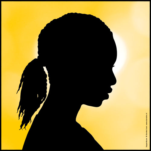 silhouet van Ellen